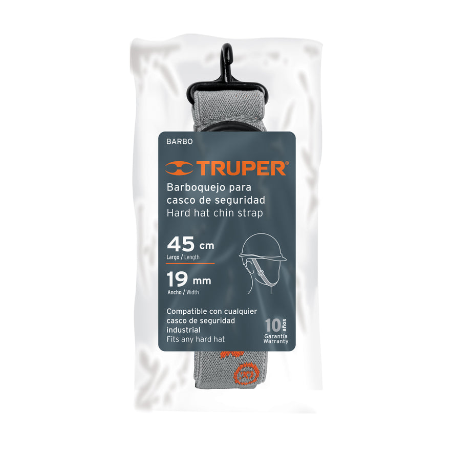 Barboquejo para casco de seguridad industrial, Truper Caja con 10, 12337