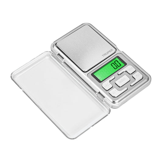 Báscula electrónica de bolsillo, de pilas, 500 g, Truper Caja con 4, 100786