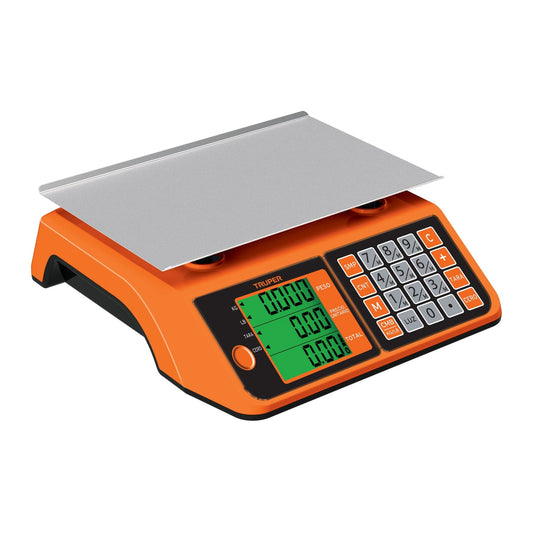 Báscula electrónica multifunciones 20 kg, Truper, 102651