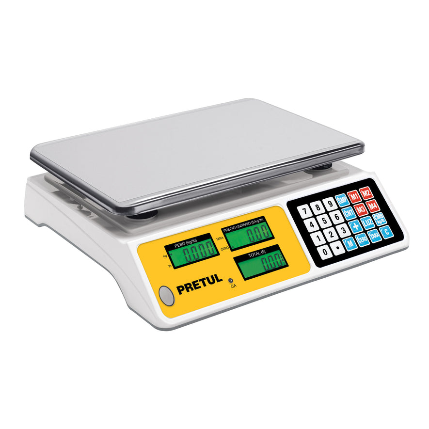 Báscula electrónica multifunciones 40 kg, Pretul, 29966