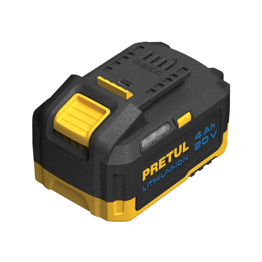 Batería ion litio, 20V, 4 Ah, PRETUL, 28275