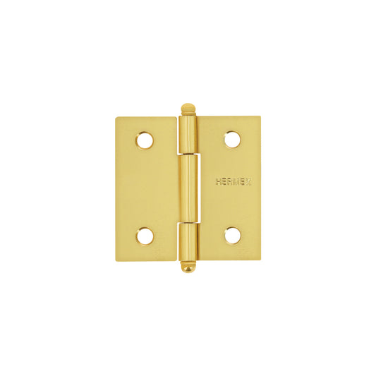 Bisagra cuadrada 2', latonado, cabeza redonda, Hermex Caja con 10, 43230