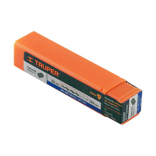 Broca para concreto 22 x 150 mm, Truper, 102357
