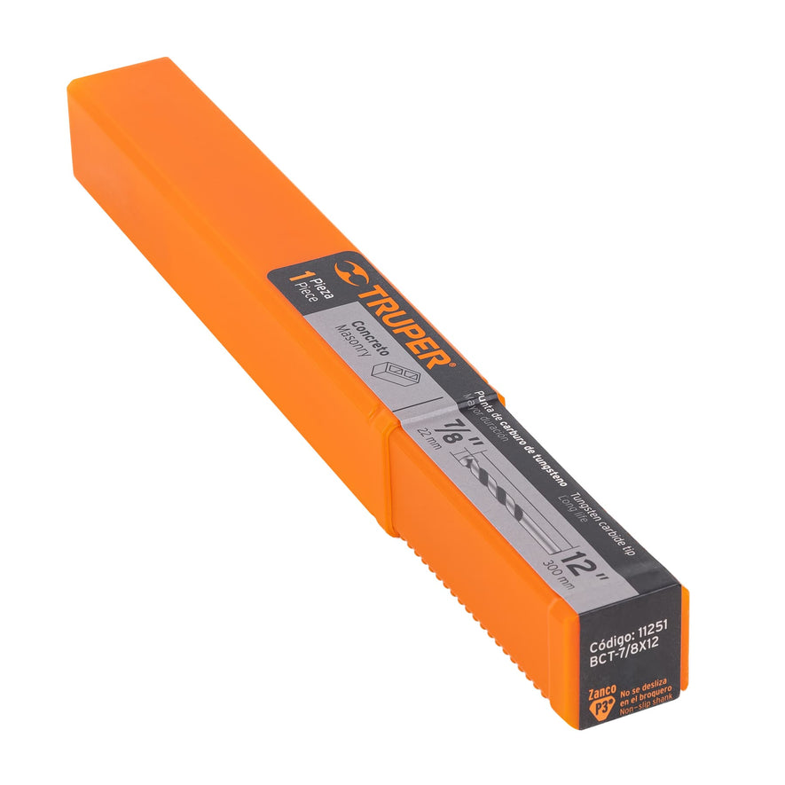 Broca para concreto de 7/8 x 12', Truper, 11251