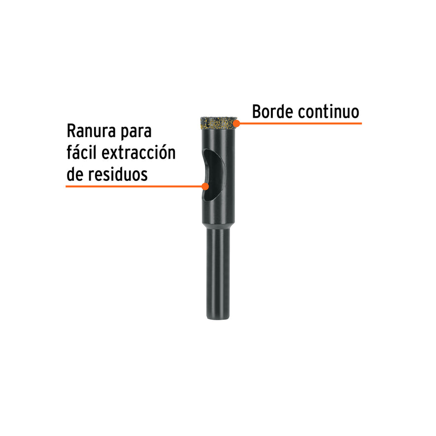Broca diamantada 12mm (1/2'), TRUPER Caja con 2, 103435
