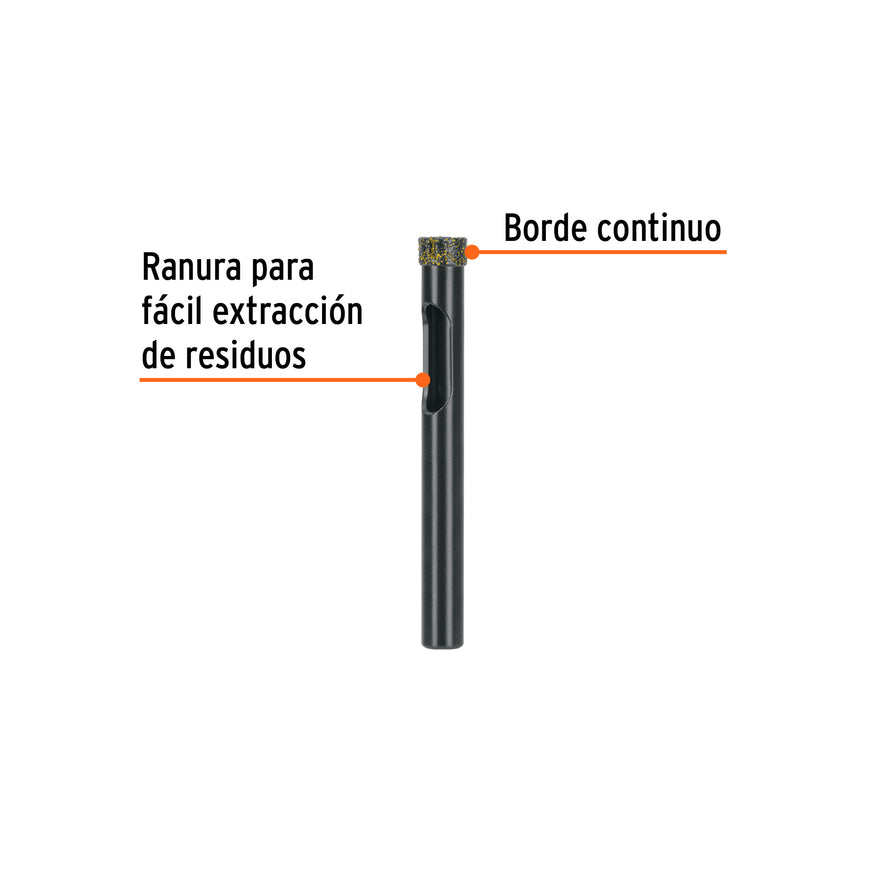 Broca diamantada 8mm (5/16'), TRUPER Caja con 2, 103433