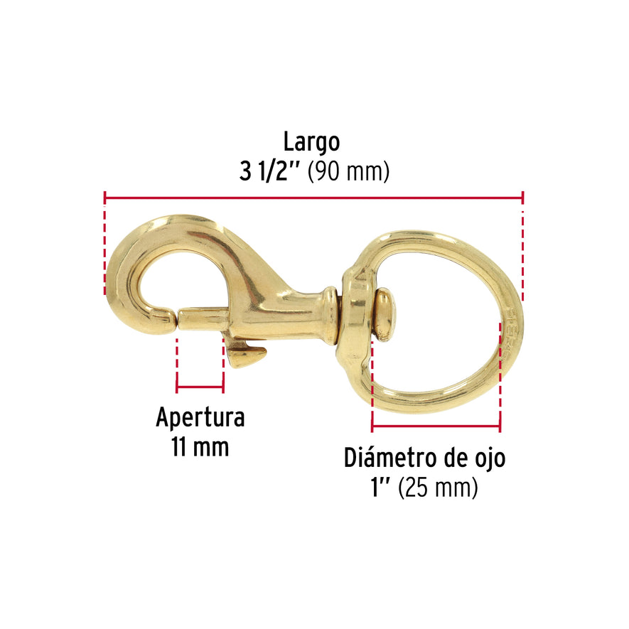 Bandola destorcedora de latón 1', Fiero Caja con 12, 44047