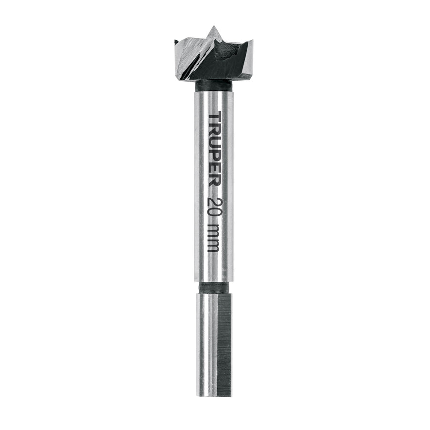 Broca forstner 20 mm para madera, TRUPER Caja con 4, 102319