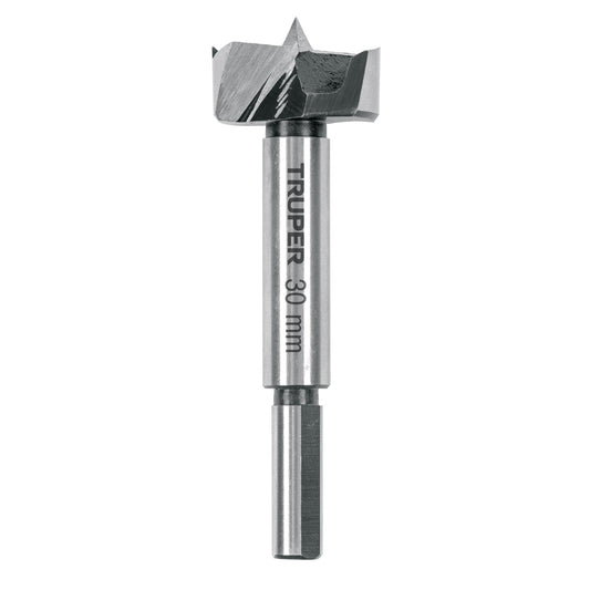 Broca forstner 30 mm para madera, TRUPER Caja con 4, 102371