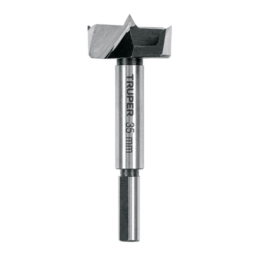 Broca forstner 35 mm para madera, TRUPER Caja con 4, 102372