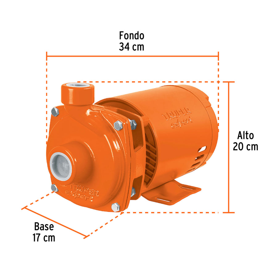 Bomba centrífuga para agua, 1/2 HP, Truper Expert, 100431
