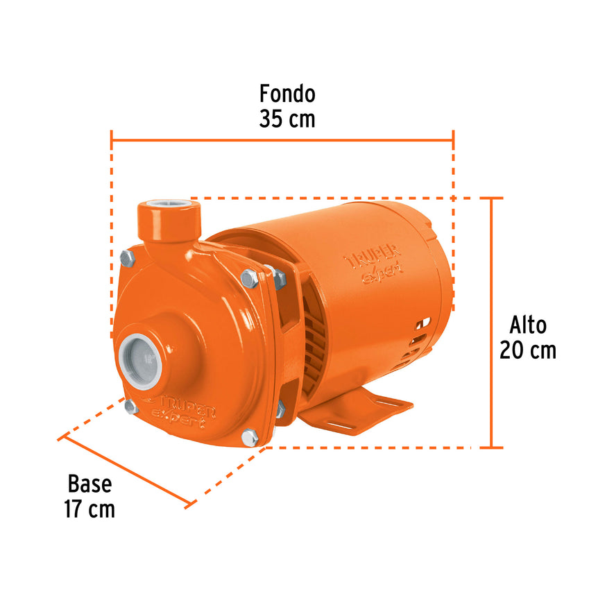 Bomba centrífuga para agua, 3/4 HP, Truper Expert, 100432