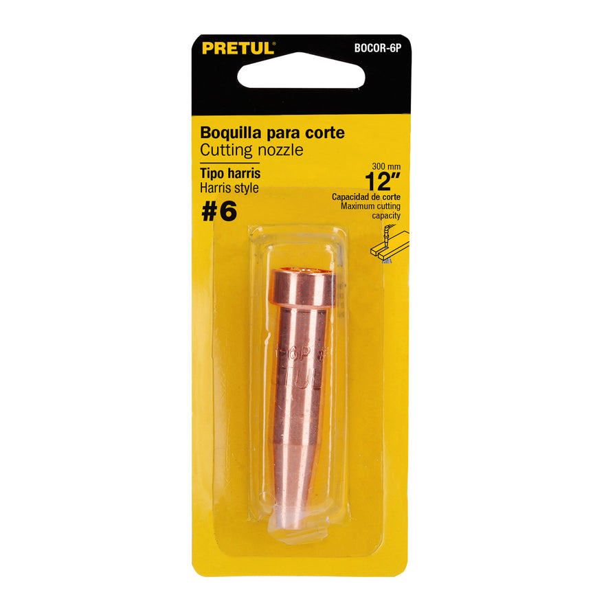 Boquilla para corte #6, Pretul Caja con 6, 21521