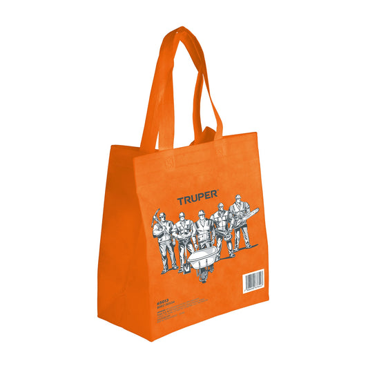 Bolsa ecológica naranja de 30 x 34 cm, Truper Caja con 100, 65013