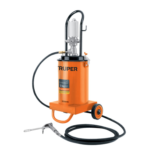 Bomba Inyectora Neumática de grasa, 12 Kg, Truper, 103645