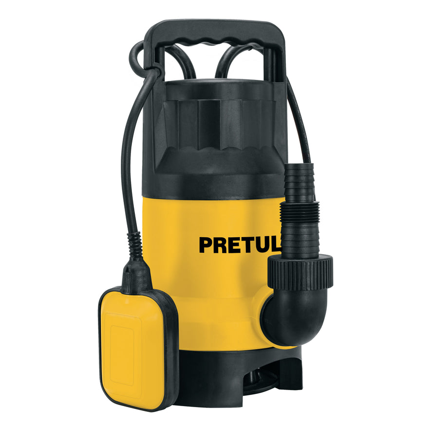 Bomba sumergible plástica, 1-1/2 HP para agua sucia, Pretul, 27199