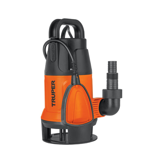 Bomba sumergible plástica para agua sucia 1/2HP, Truper, 103733