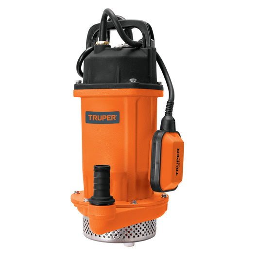 Bomba sumergible hierro fundido, agua limpia, 1 HP, TRUPER, 100171