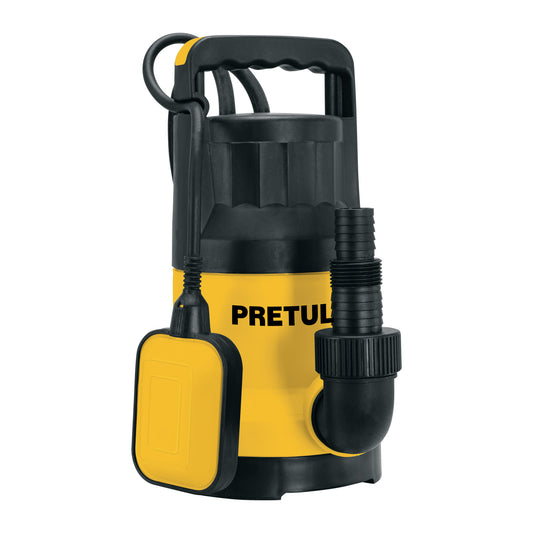 Bomba sumergible plástica, 1 HP para agua limpia, Pretul, 27197