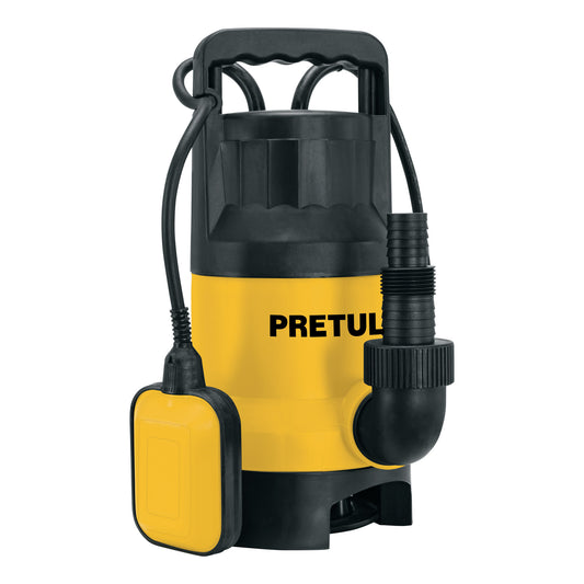 Bomba sumergible plástica, 1 HP para agua sucia, Pretul, 27198