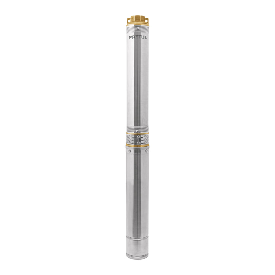 Bomba sumergible, tipo bala, 2 HP, agua limpia, Pretul, 28201