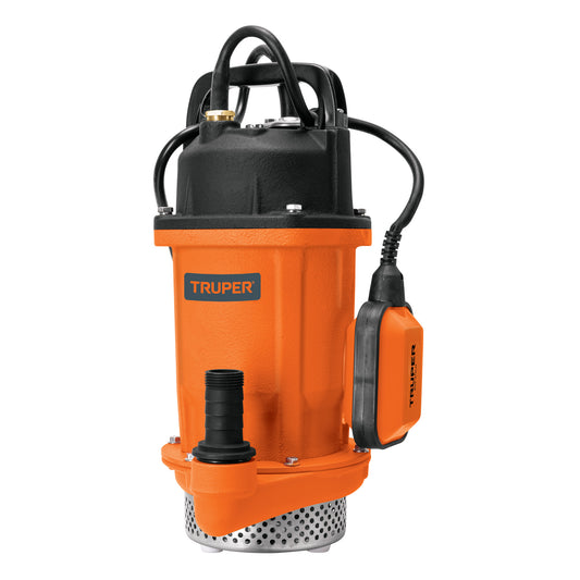 Bomba sumergible hierro fundido, agua limpia, 3/4 HP, TRUPER, 100170