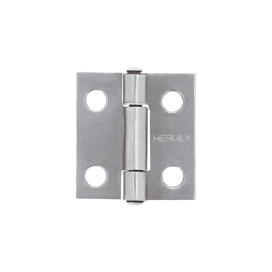 Bolsa con 2 bisagras rectangulares 1', acero pulido Caja con 6, 45681