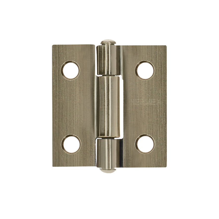 Bisagra rectangular 1' latón antiguo, Hermex Caja con 20, 46909