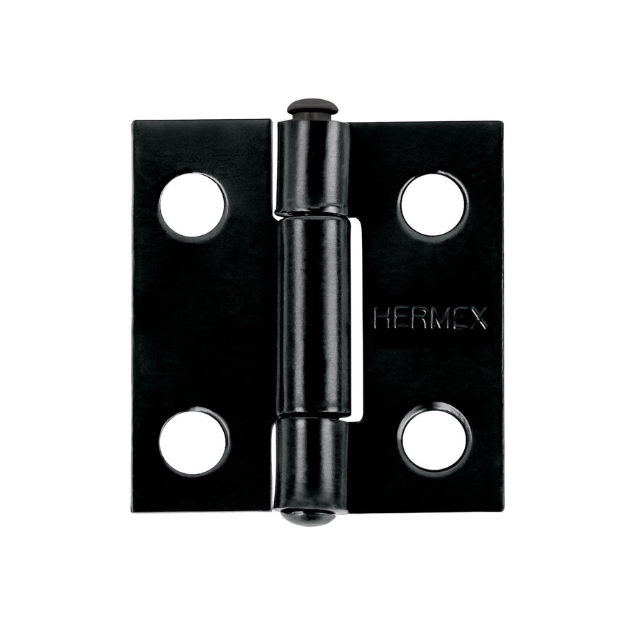 Bisagra rectangular 1' negra, Hermex Caja con 20, 45632