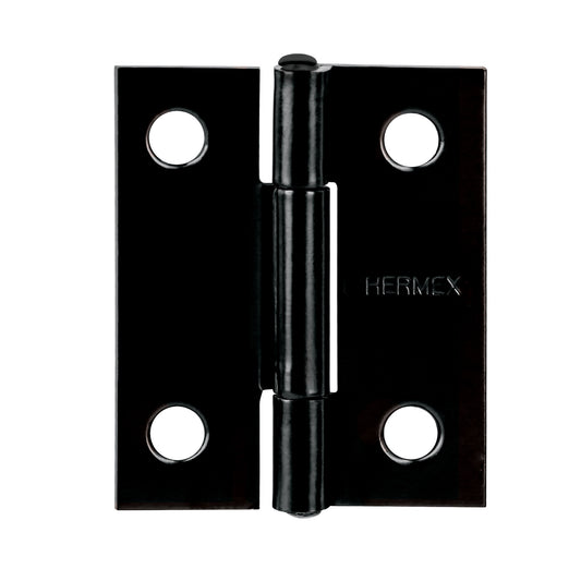 Bisagra rectangular 1-1/2' negra, Hermex Caja con 20, 45633
