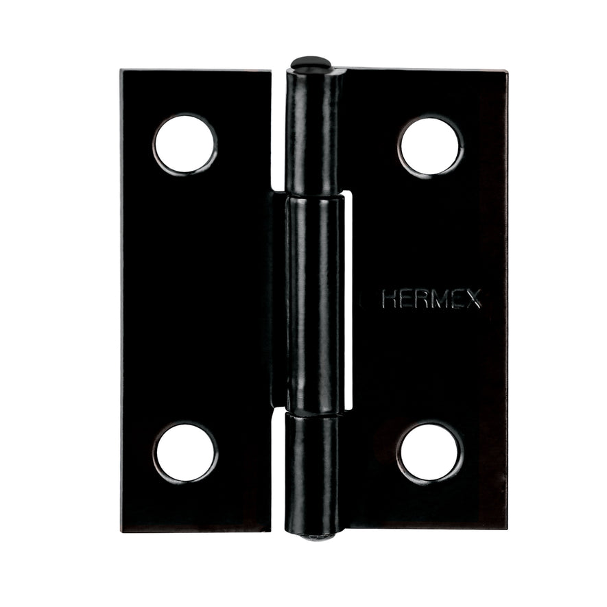 Bisagra rectangular 1-1/2' negra, Hermex Caja con 20, 45633