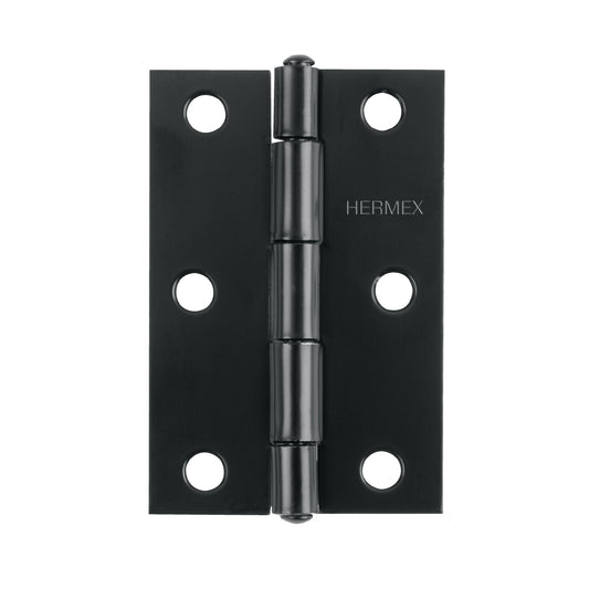 Bisagra rectangular 2-1/2' negra, Hermex Caja con 20, 45635
