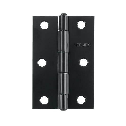 Bisagra rectangular 3-1/2' negra, Hermex Caja con 10, 45637