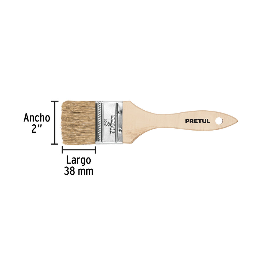 Brocha uso general de 2' con mango de madera, Pretul Caja con 12, 24473