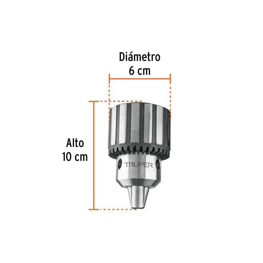 Broquero 5/8' c/llave p/taladro d/piso TAPI-13/15/17,TRUPER Caja con 2, 102489
