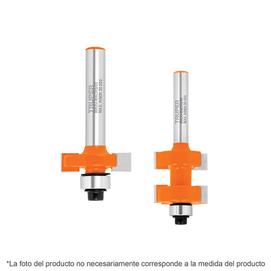 Juego de machimbrador, 5/8', con balero Caja con 3, 102728