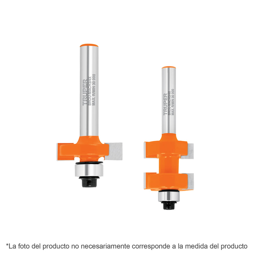 Juego de machimbrador, 5/8', con balero Caja con 3, 102728