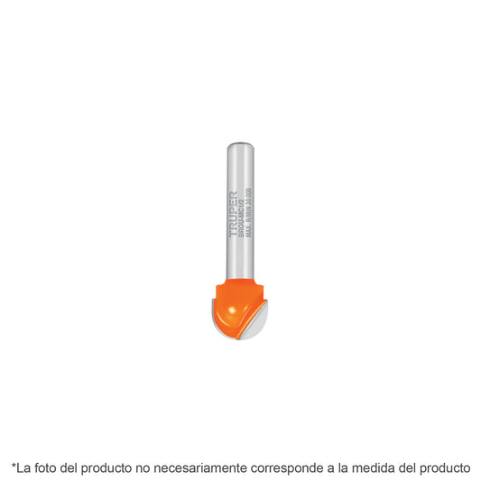 Broca para router, media caña, 1', Truper Caja con 3, 102723