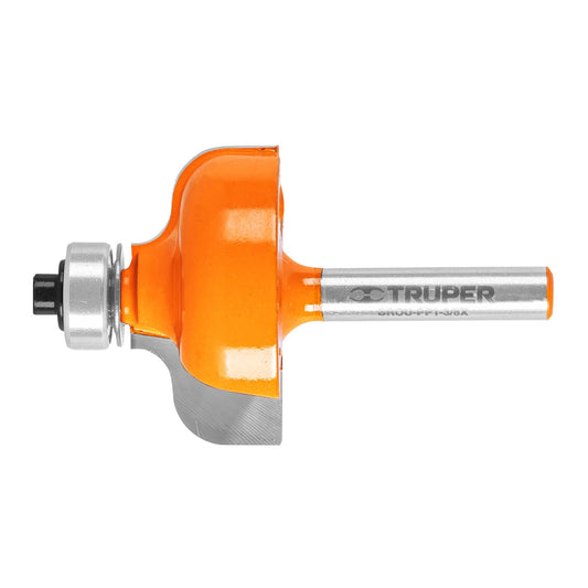 Broca para router, pecho paloma, 1-3/8' con balero, Truper Caja con 3, 11480