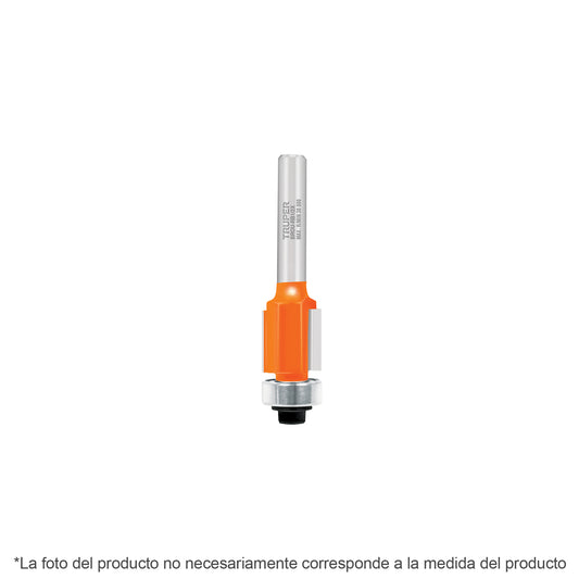 Broca para router, corte recto, 1/4' con balero, Truper Caja con 3, 102720