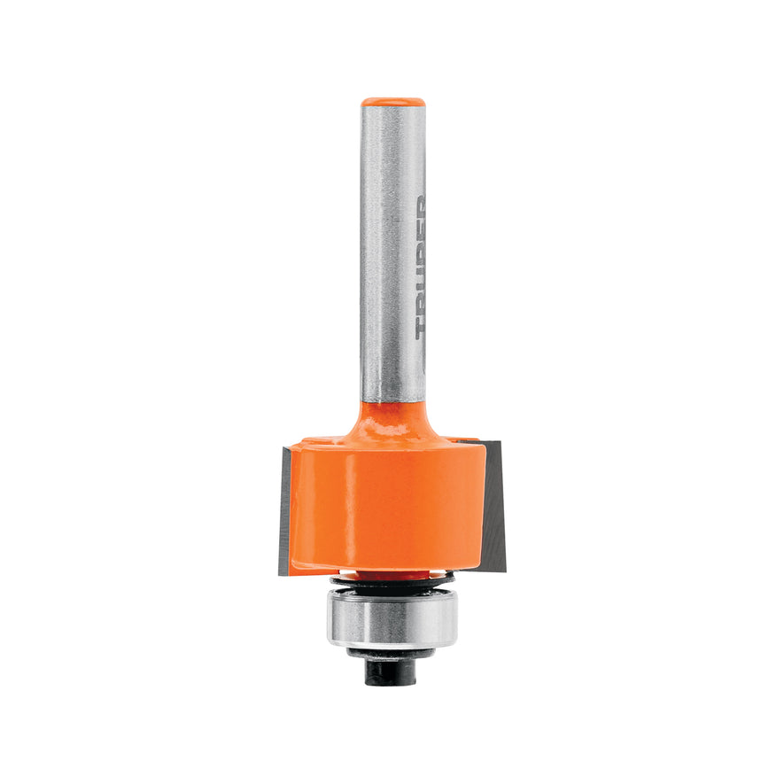 Broca para router, rebajado, 7/8' con balero, Truper Caja con 3, 102724