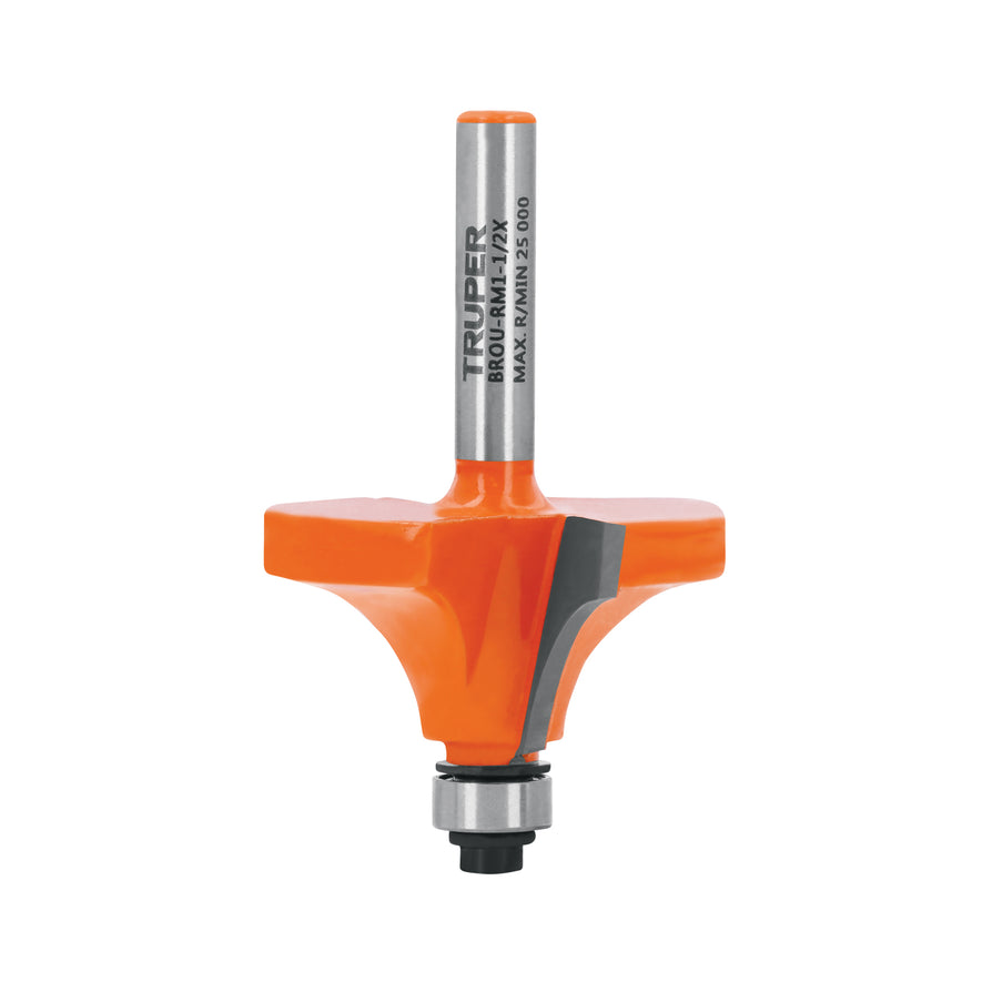Broca para router, redondeado con moldura, 1-1/2' con balero Caja con 3, 11474