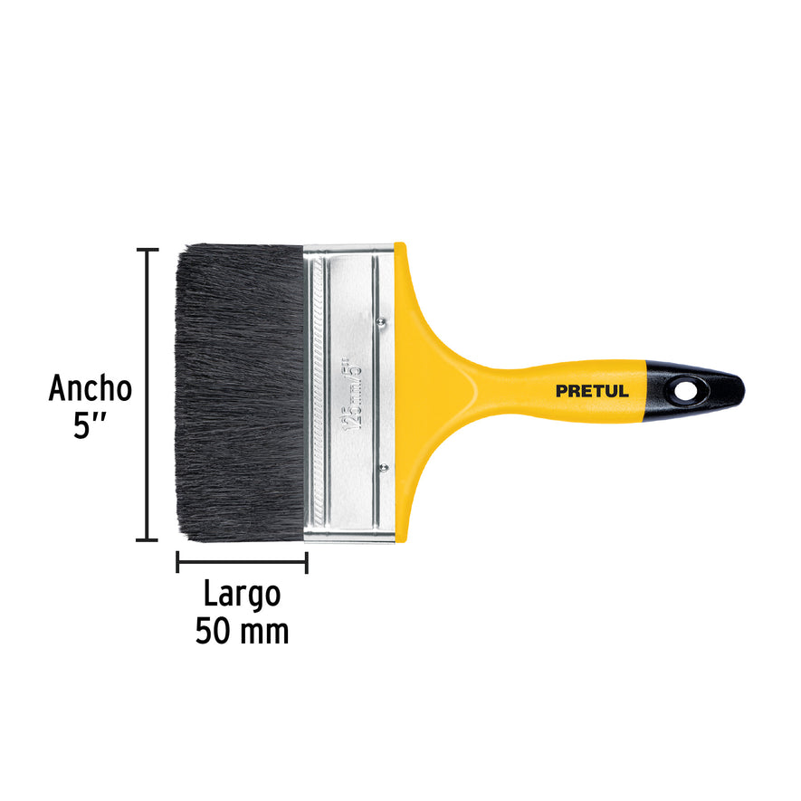 Brocha uso general de 5' con mango de plástico, Pretul Caja con 12, 21530