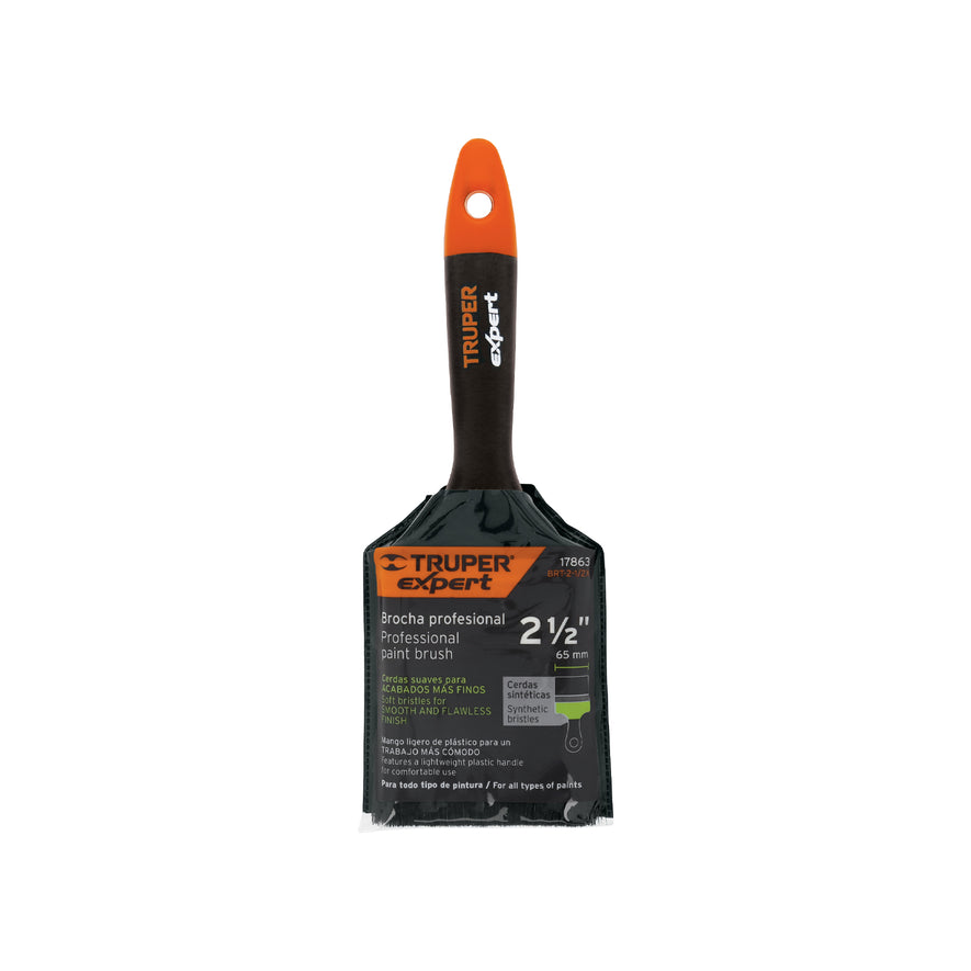 Brocha profesional de 2-1/2' mango de plástico, Expert Caja con 6, 17863