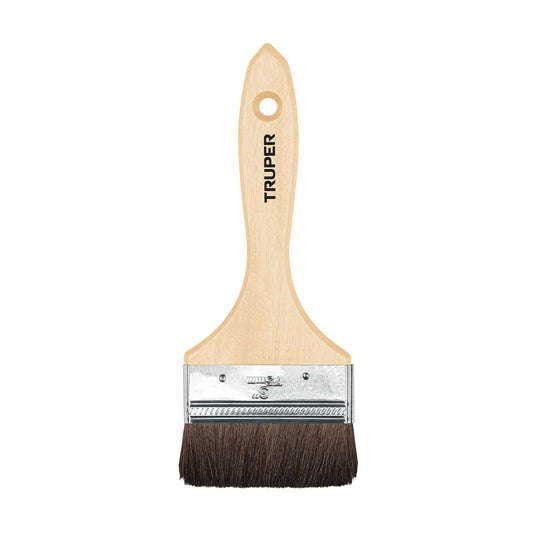 Brocha pelo de camello de 3' con mango de madera, Truper Caja con 6, 12469