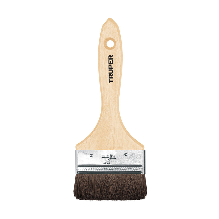 Brocha pelo de camello de 3' con mango de madera, Truper Caja con 6, 12469