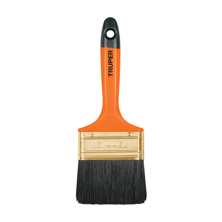 Brocha profesional de 3' con mango de plástico, Truper Caja con 6, 14485