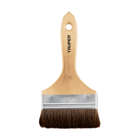 Brocha pelo de camello de 4' con mango de madera, Truper Caja con 6, 12470