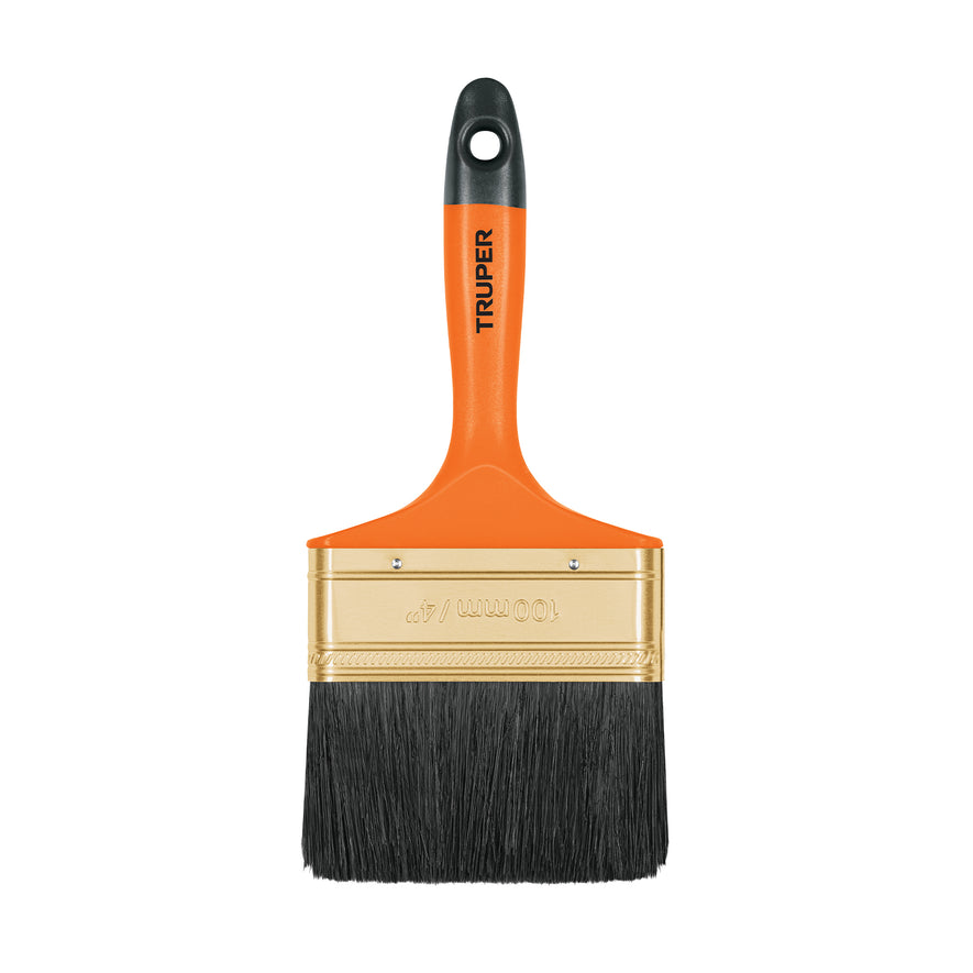 Brocha profesional de 4' con mango de plástico, Truper Caja con 6, 14486
