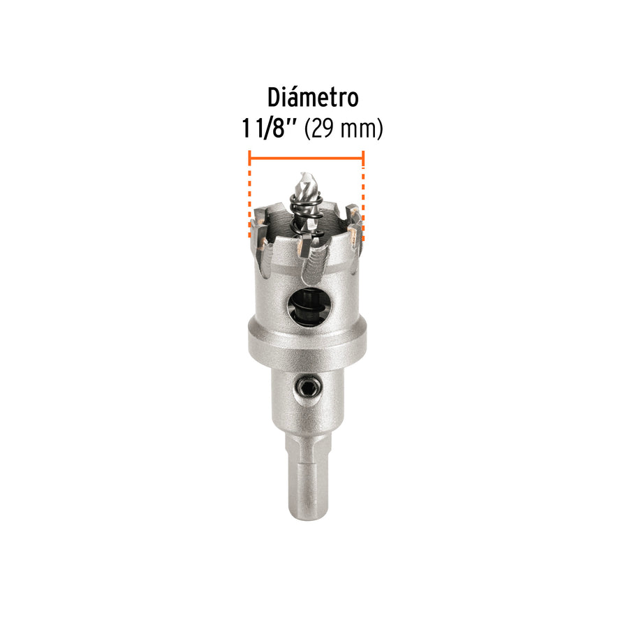 Brocasierra de carburo de tungsteno, 1-1/8', Truper Caja con 10, 103215